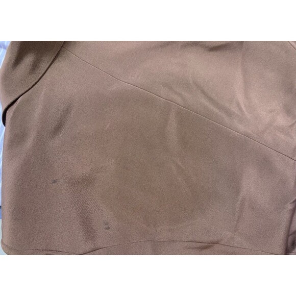 Vtg Louise Ricci Womens Suit Chocolate Brown Size 18 Beaded Embellished Lined - Picture 14 of 16